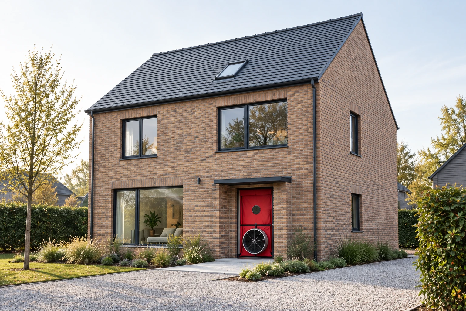 Illustration architecturale du service Blower Door